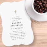 Einfache moderne, elegante Kreuztaufe Einladung<br><div class="desc">Design besteht aus einfachen Typografie mit Sans Serif und Serif Schriftart. Fügen Sie ein benutzerdefiniertes Foto hinzu.</div>