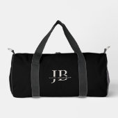 Einfache moderne, elegante Monogramm und Name Dunk Duffle Bag (Vorderseite)