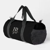 Einfache moderne, elegante Monogramm und Name Dunk Duffle Bag (Rechte Ecke)