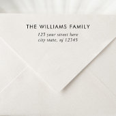 Einfache moderne Elegante Rücksendeadresse Permastempel