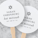Einfache Moderne Elegante Stern von David Bat Mitz Fächer<br><div class="desc">Design besteht aus Sans Serif Typografie und spielerischer,  kursiver Schrift Typografie auf einem einfachen Hintergrund. Abrufbar unter: http://www.zazzle.com/store/selectpartysupplies</div>