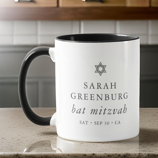 Einfache Moderne Elegante Stern von David Bat Mitz Tasse