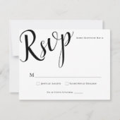 Einfache moderne, elegante UAWG für die Hochzeitsk RSVP Karte (Vorderseite)