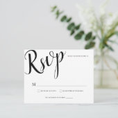 Einfache moderne, elegante UAWG für die Hochzeitsk RSVP Karte (Stehend Vorderseite)