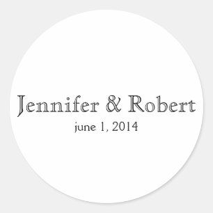 Einfache Moderne Elegante Umschlag Aufkleber