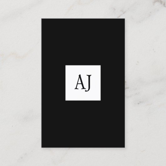 Einfache, moderne, elegante Visitenkarte (Vorderseite)