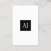 Einfache, moderne, elegante Visitenkarte (Vorderseite)