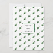 Einfache moderne Elegante Weihnachtskarte Feiertagskarte (Rückseite)