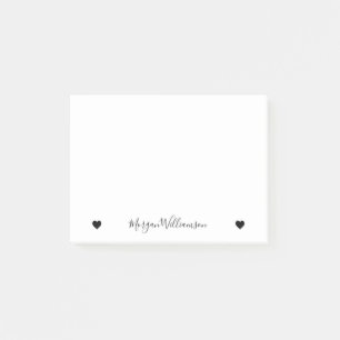 Einfache moderne Elegantenbezeichnung Post-it Klebezettel