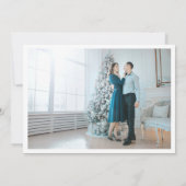 Einfache Moderne Elegantes Foto Weihnachten (Rückseite)