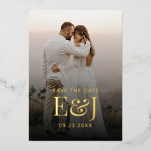 Einfache moderne Eleganz Save the Date Hochzeit