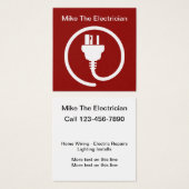 Einfache, moderne elektrische Visitenkarte (Vorne & Hinten)