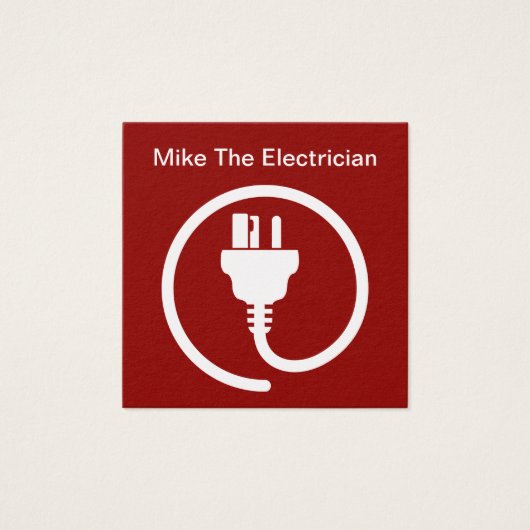 Einfache, moderne elektrische Visitenkarte (Vorderseite)