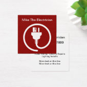 Einfache, moderne elektrische Visitenkarte (Schreibtisch)