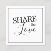 Einfache moderne Elfenbeinküste Schwarz-weiß Schön Empfehlungskarte (Vorderseite)