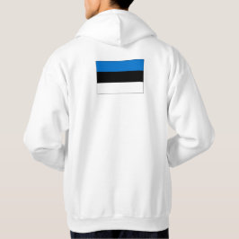 Einfache moderne estnische Flagge Souvenir, Backsi Hoodie