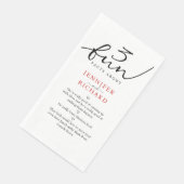 Einfache moderne Fakten über Braut und Groom Fun Serviette (Ecke)