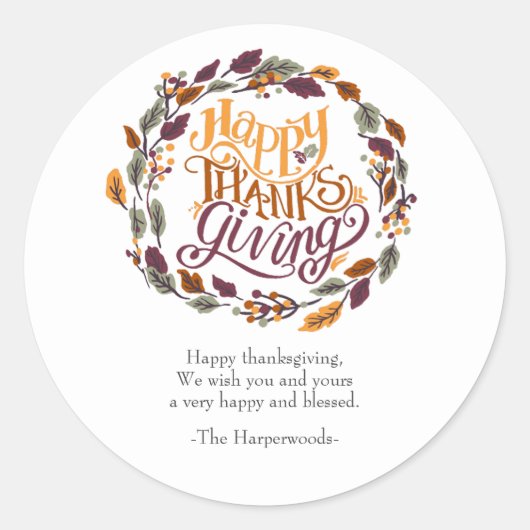 Einfache, moderne Familie des Glücks Runder Aufkleber (Vorderseite)