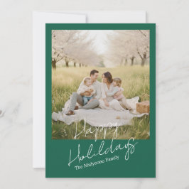 Einfache moderne Familienfoto Weihnachten & Neujah