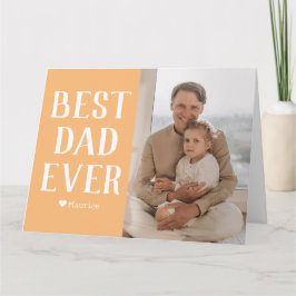 Einfache moderne Familienzüchter Tagesname Foto Karte