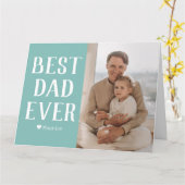 Einfache moderne Familienzüchter Tagesname Foto Karte (Gelbe Blume)