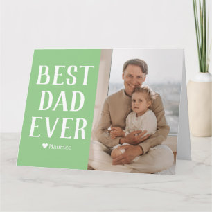 Einfache moderne Familienzüchter Tagesname Foto Karte