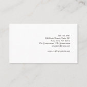 Einfache moderne, feine Schriftart-Linde sieht sch Visitenkarte (Rückseite)