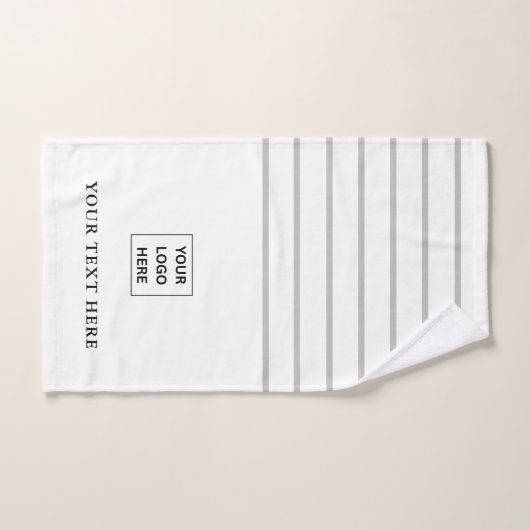 Einfache, moderne Firmenlogo und Text Handtuch (Handtuch)