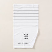 Einfache, moderne Firmenlogo und Text Handtuch (Handtuch)