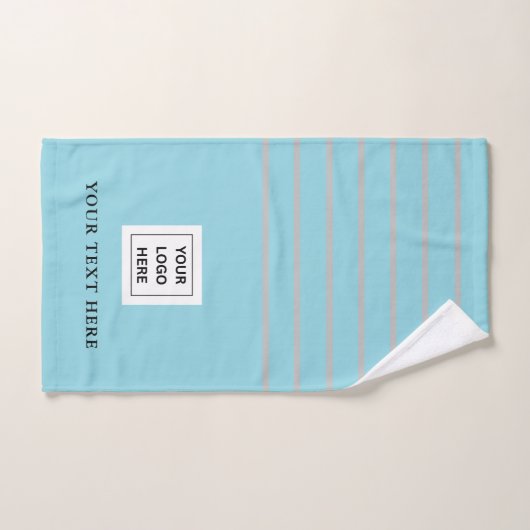 Einfache, moderne Firmenlogo und Text Handtuch (Handtuch)