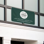 Einfache moderne Firmenlogos und Firmenwebsite Banner (Äußeres Gebäude)
