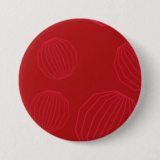 Einfache, moderne, fließende Weihnachtsschmuck Button (Vorderseite)