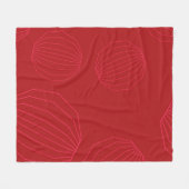 Einfache, moderne, fließende Weihnachtsschmuck Fleecedecke (Vorderseite (Horizontal))