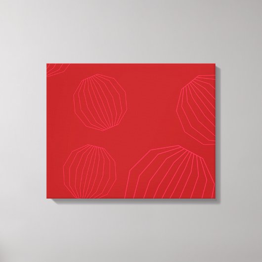 Einfache, moderne, fließende Weihnachtsschmuck Leinwanddruck (Vorderseite)