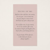 Einfache moderne Foto Beerdigungskarte (Rückseite)