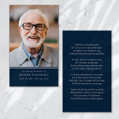 Einfache moderne Foto Beerdigungskarte