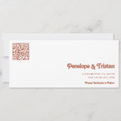 Einfache moderne Foto Collage Hochzeit Einladung (Rückseite)