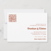 Einfache moderne Foto Collage Hochzeit Einladung (Rückseite)