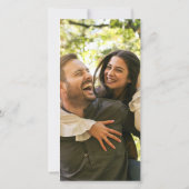 Einfache moderne Foto Collage Hochzeit Save The Date (Rückseite)