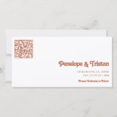 Einfache moderne Foto Collage Hochzeit Save The Date (Rückseite)