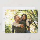 Einfache moderne Foto Collage Hochzeit Save The Date (Rückseite)