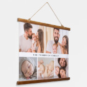 Einfache moderne Foto-Collage Wandteppich Mit Holzrahmen (Gewinkelt)
