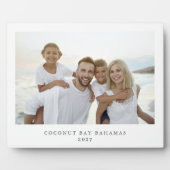 Einfache moderne Foto Erinnerungen Fotoplatte (Vorderseite)