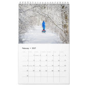 Einfache moderne Foto-Familie 2025 Kalender (Feb 2027)