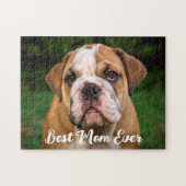 Einfache moderne Foto Familie Haustiere Kinder Per Puzzle (Horizontal)