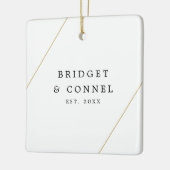 Einfache moderne Foto Geometric Gold neu Keramikornament (Links)