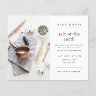 Einfache moderne Foto-Geschäftseinladung zum Tag d Flyer