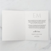 Einfache moderne Foto-Hochzeit Danke (Innenseite)