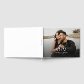 Einfache moderne Foto Hochzeit Gästebuch (Voll)