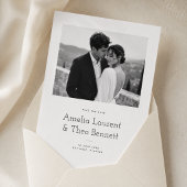 Einfache moderne Foto-Hochzeit - Save-the-Date Save The Date